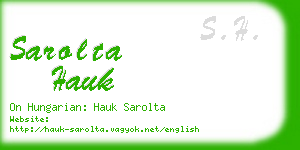 sarolta hauk business card